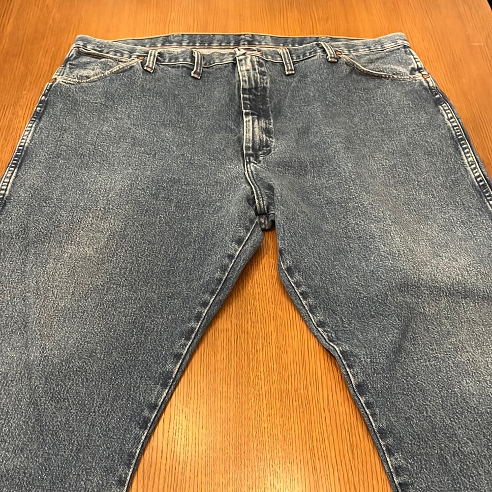 Wrangler Men’s Heavyweight Jeans Stonewashed Cowboy Cut Original Fit